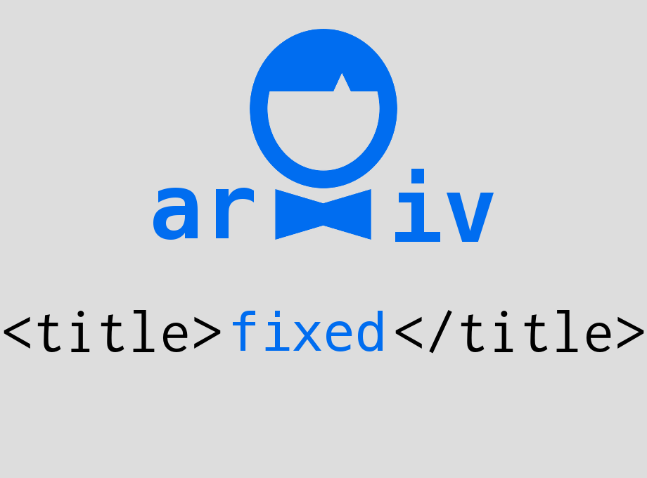 arXiv-title-fixer
